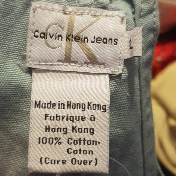 Calvin Klein girls size 12 short overalls shortall girls large light blue - Picture 2 of 3